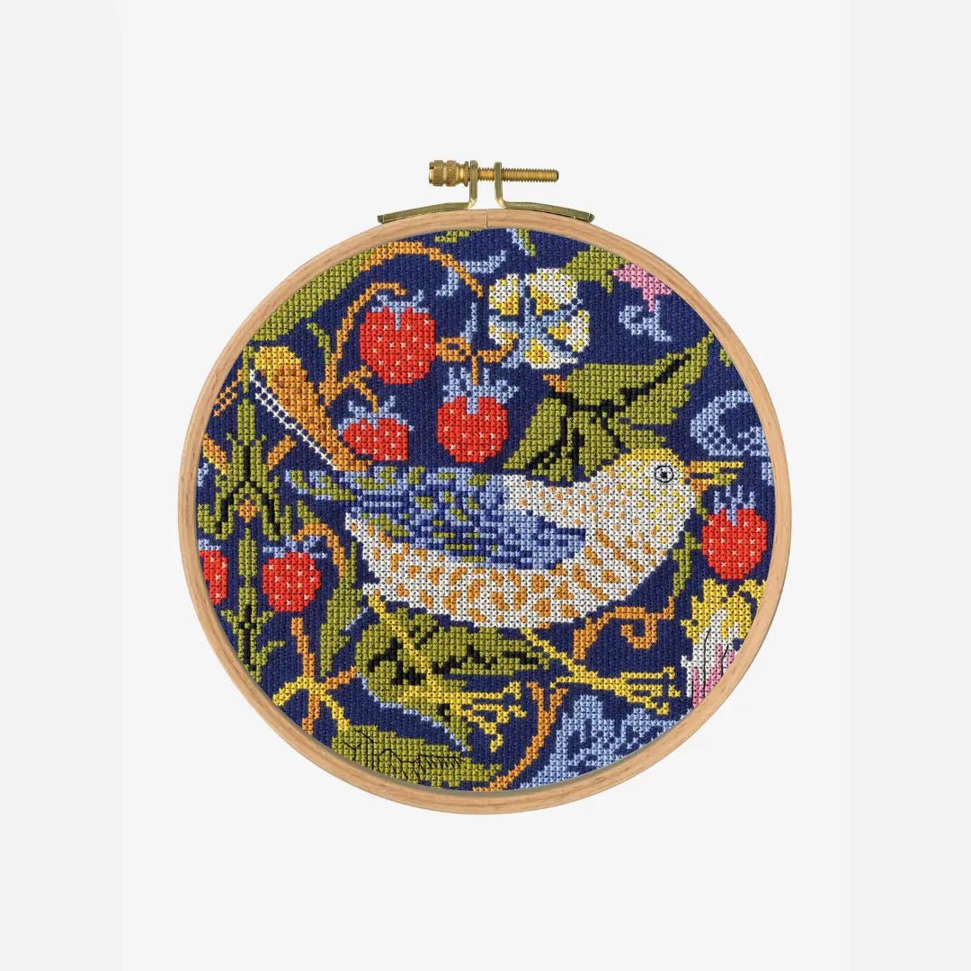 DMC Cross Stitch Kit - Victoria and Albert Museum (Strawberry Thief)