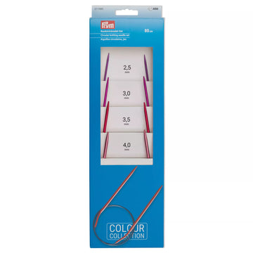 Prym Aluminium Coloured Circular Knitting Needle Set (80cm)