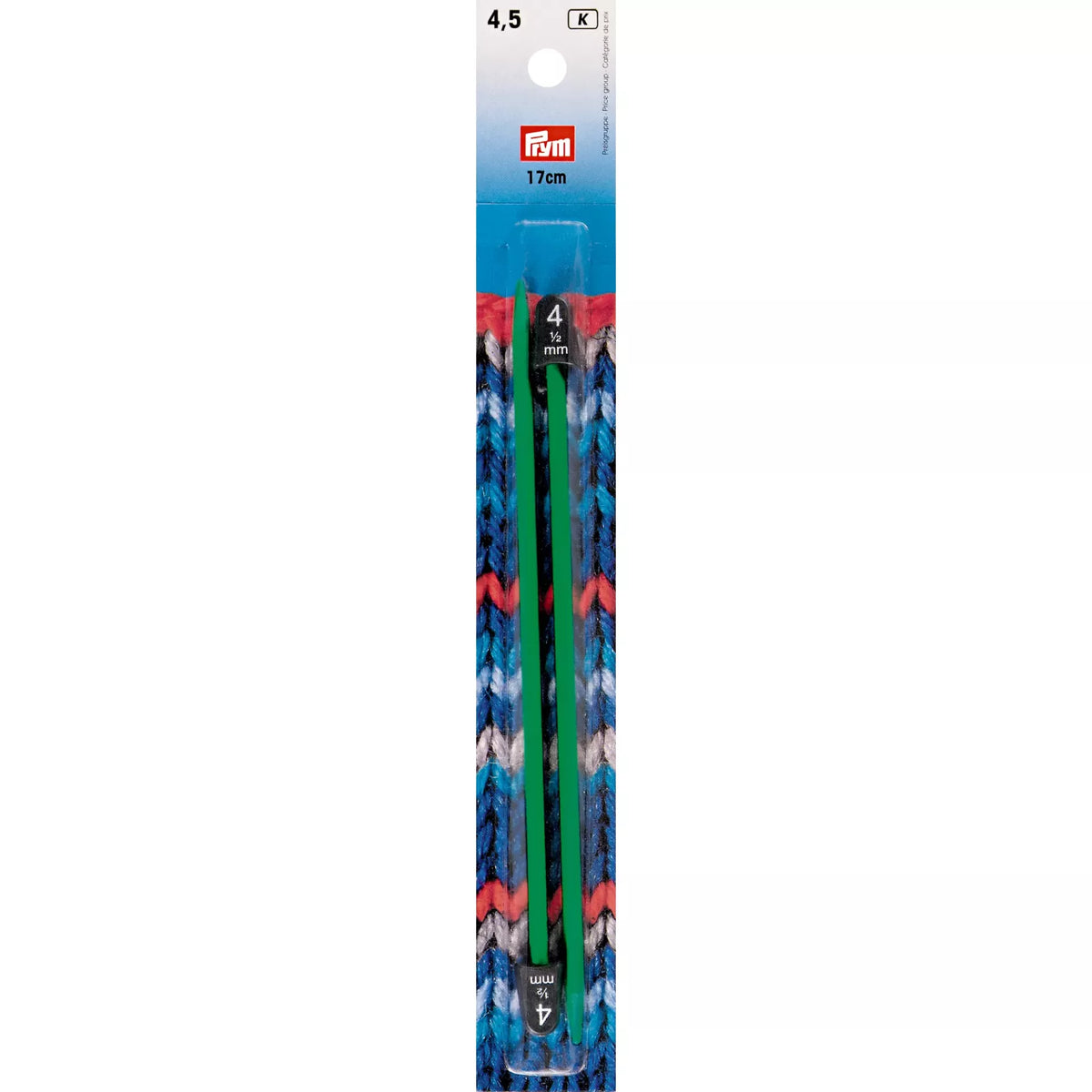 Prym Children's Plastic Knitting Needles - 4.50 mm – Green
