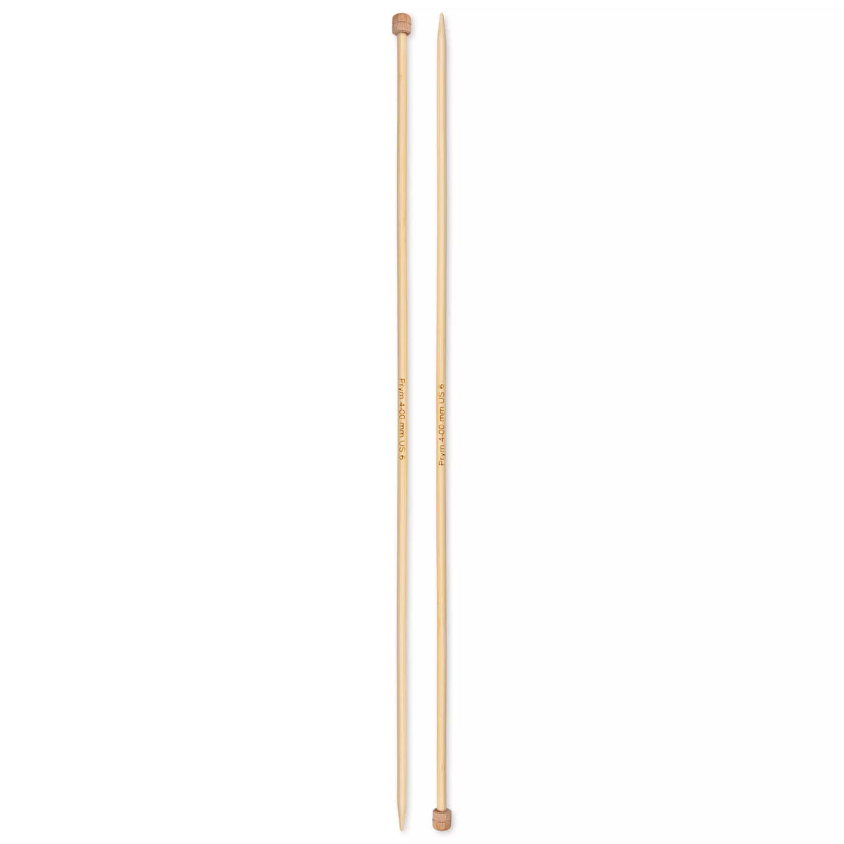 Prym Bamboo Single-Pointed Knitting Needles - 4.00 mm