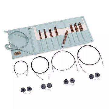 Prym Natural Petrol Circular Knitting Needle Set (3.5-8mm)