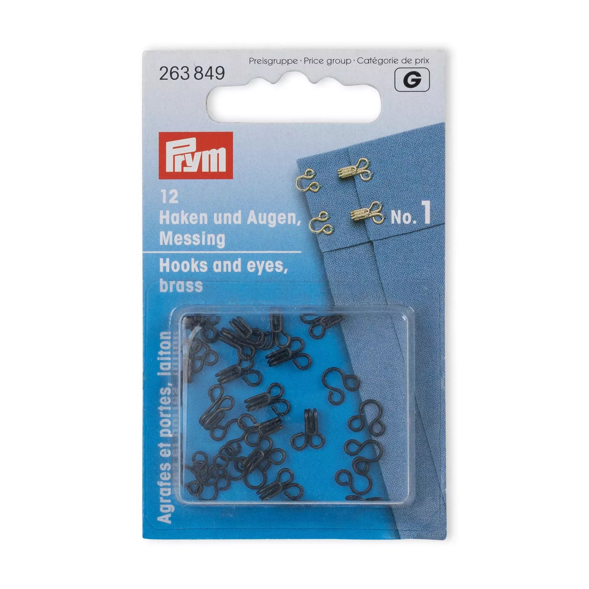 Prym Hook and Eye - No. 1