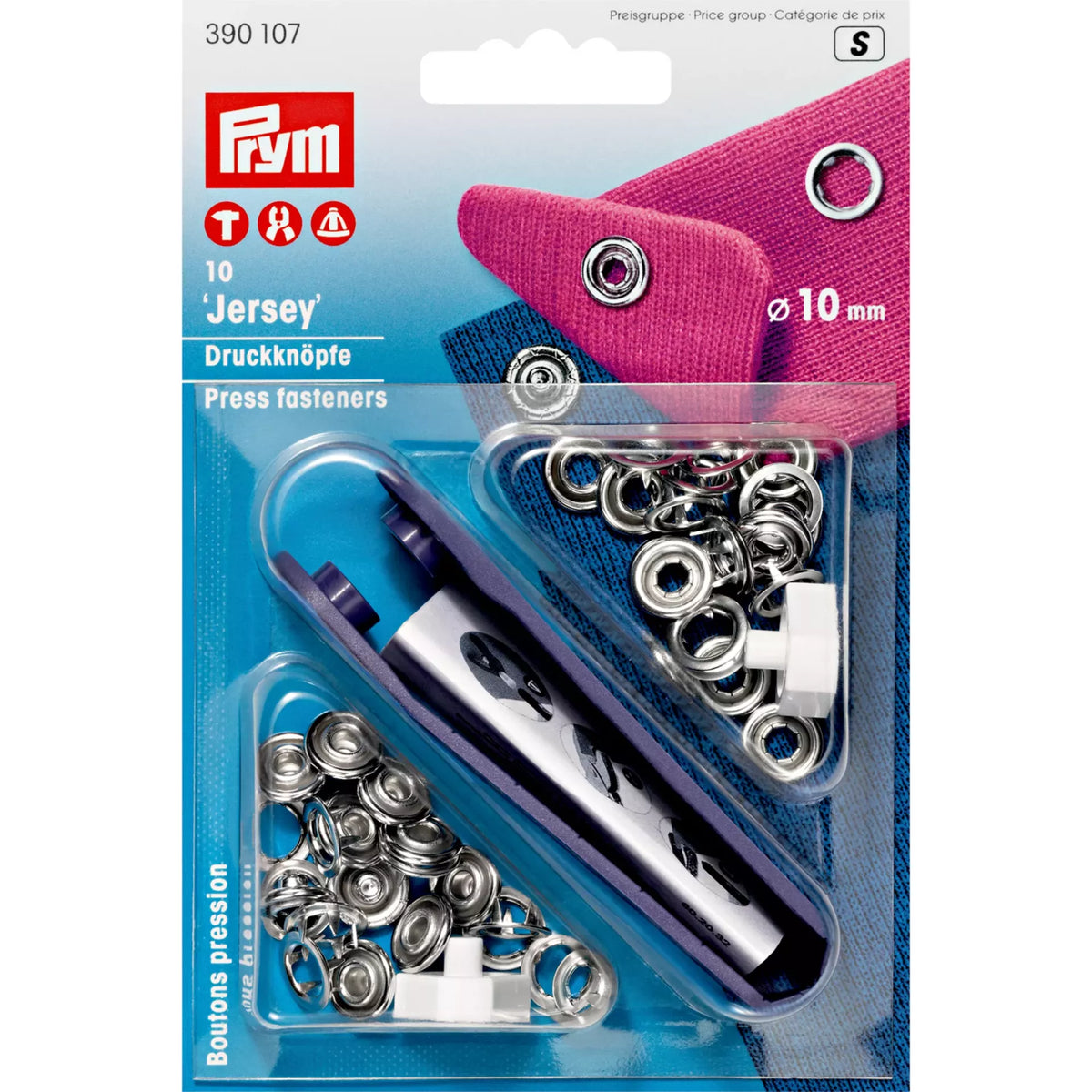 Prym Non-Sew Press Fasteners (Jersey) - Pronged Ring