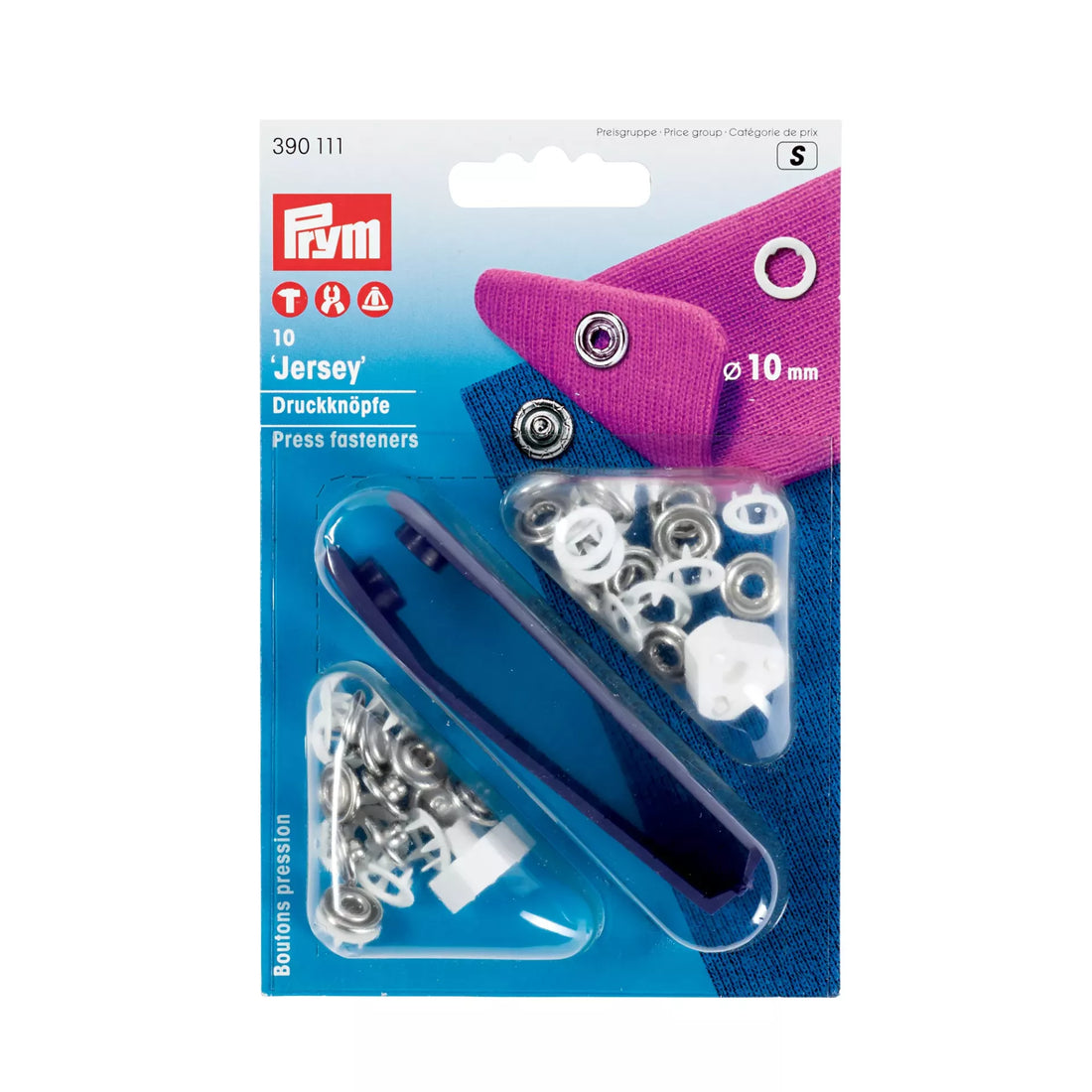 Prym Non-Sew Press Fasteners (Jersey) - Pronged Ring