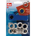 Prym Eyelets with Washers - Silver