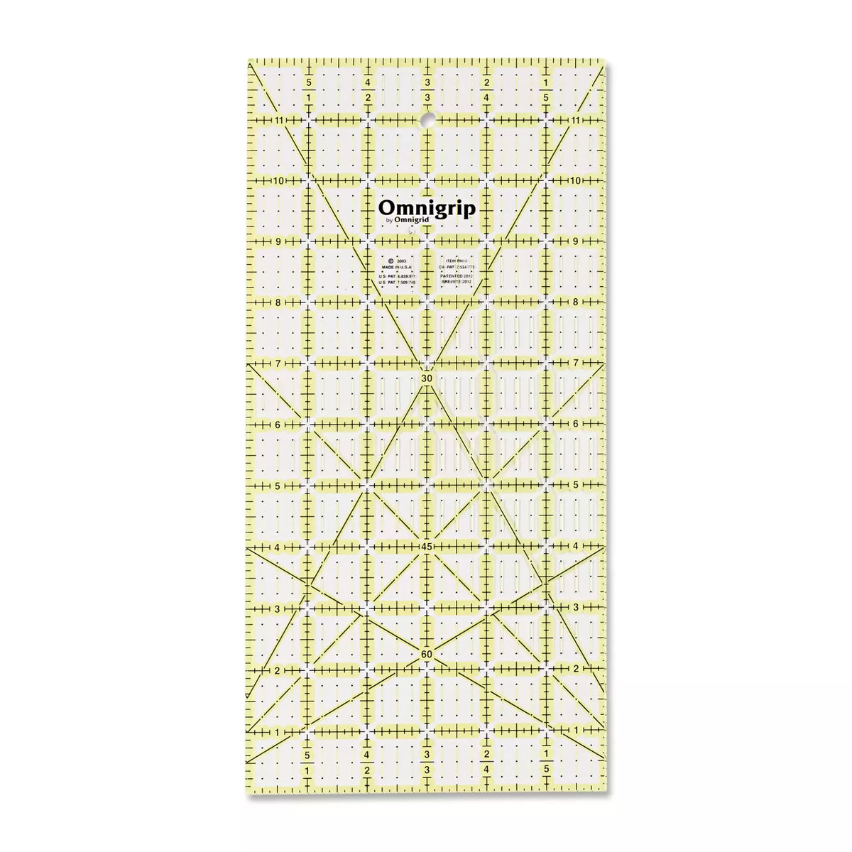 Prym Omnigrip Non-Slip Ruler - 6 × 12 in