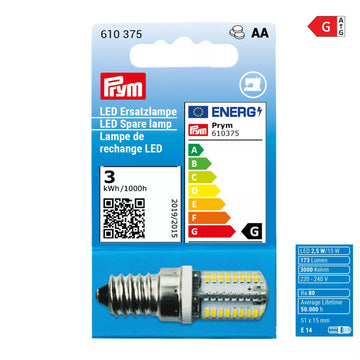 Prym LED Spare Lamp for Sewing Machine 2.5W - Screw Socket