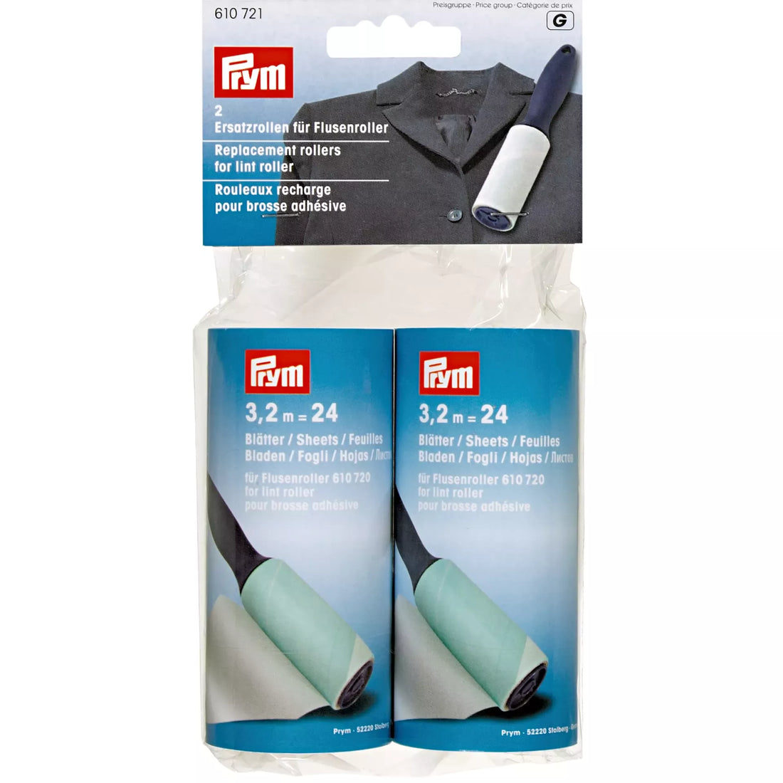 Prym Replacement Rollers For Lint Roller