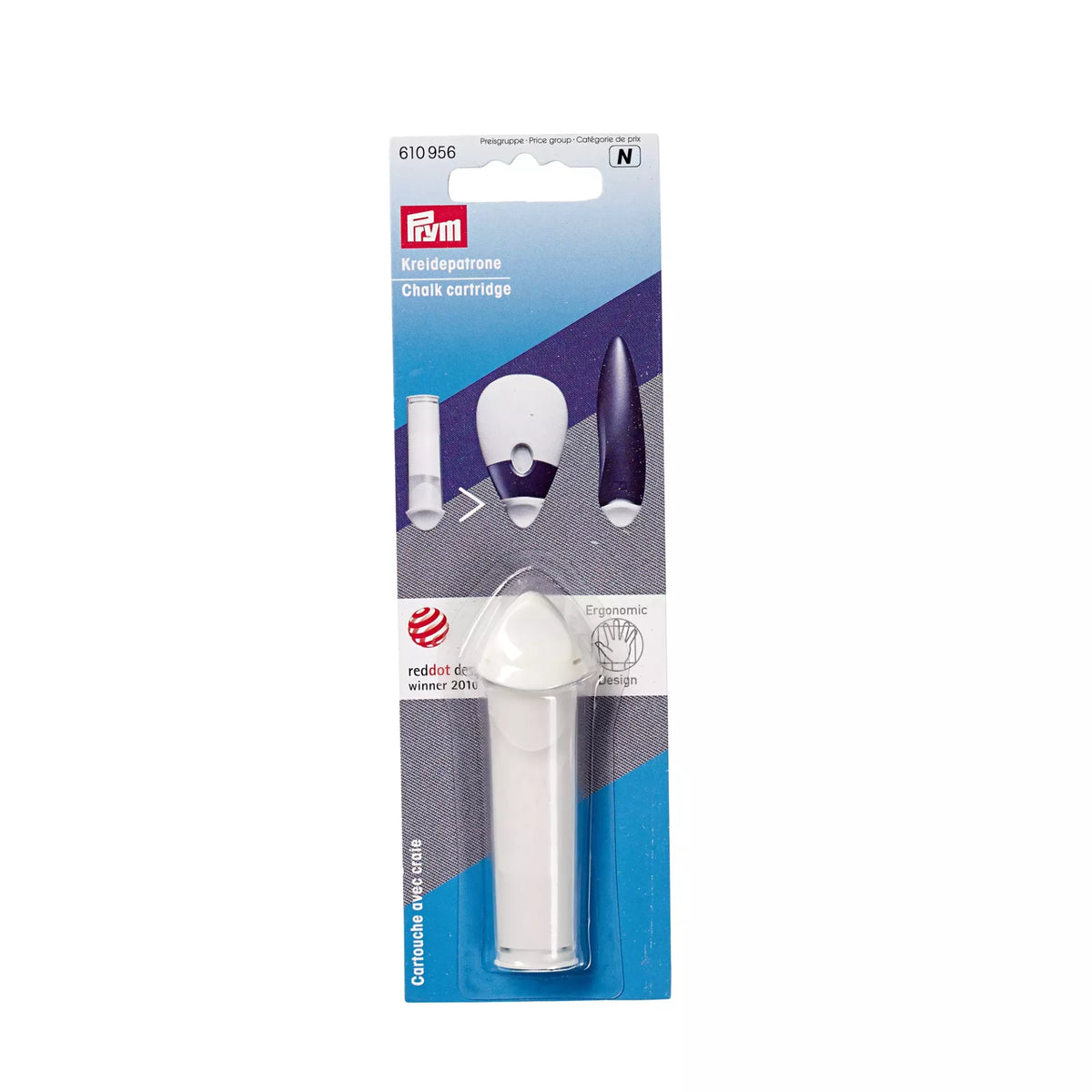 Prym Ergonomic Chalk Cartridge Pencil - White