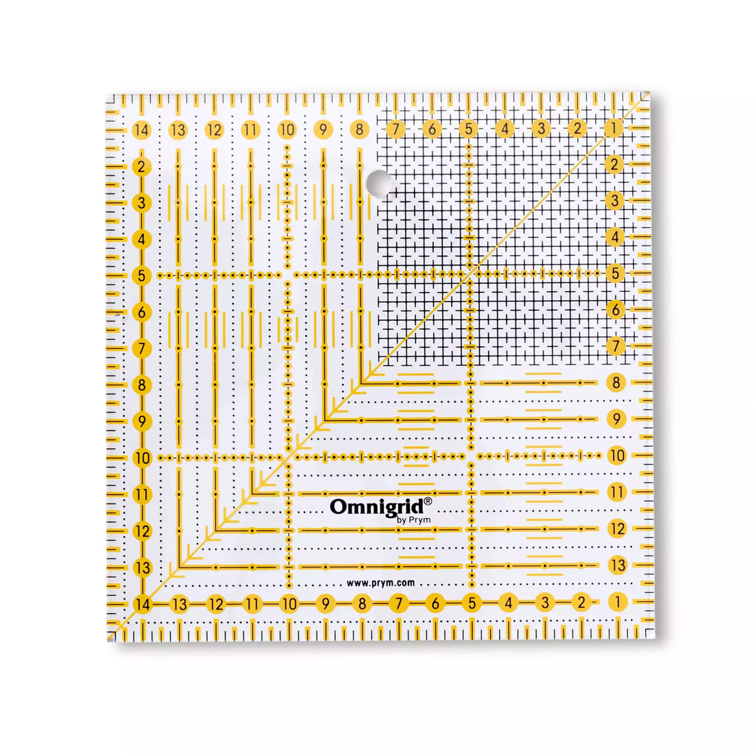 Prym Omnigrid Universal Ruler - 15 × 15 cm