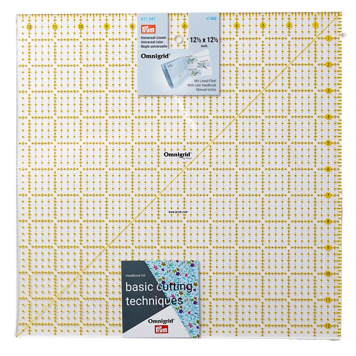 Prym Omnigrid Universal Ruler - 12.5 × 12.5 in