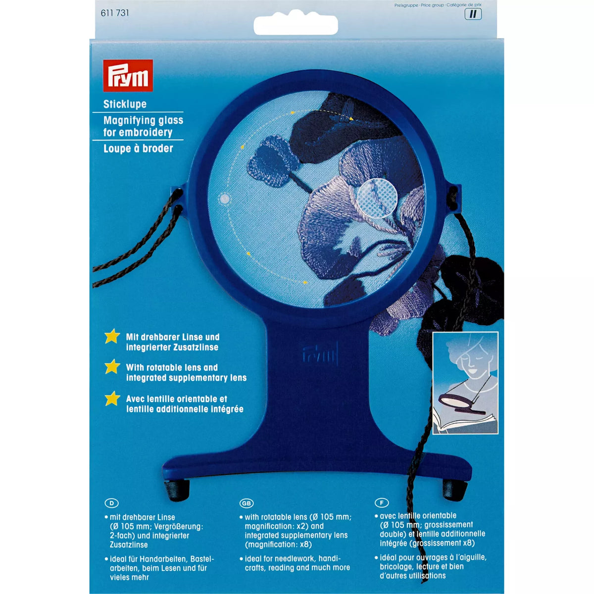 Prym Magnifying Glass With Cord