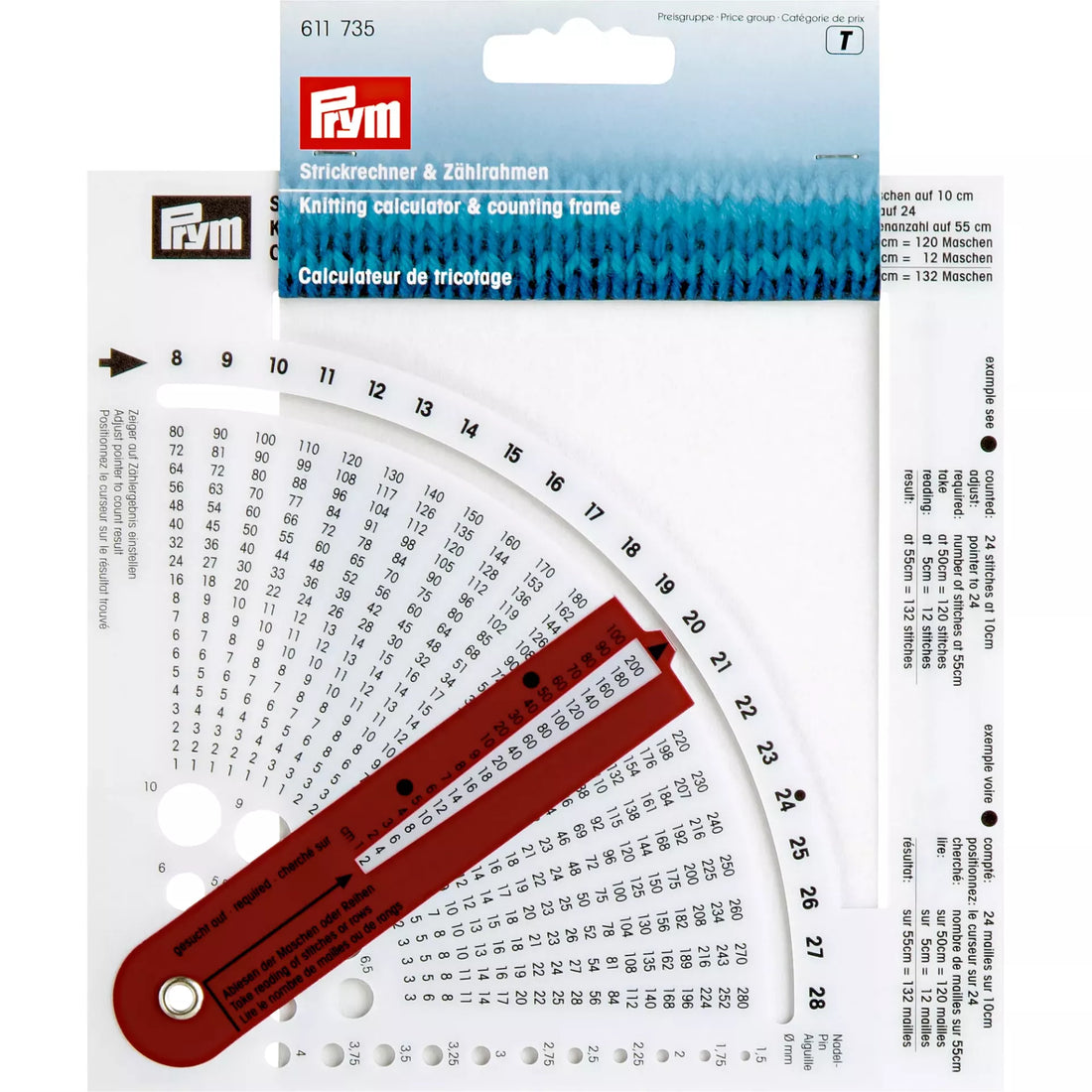 Prym Knitting Calculator