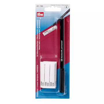 Prym Laundry Marking Tabs with Permanent Marker