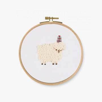 DMC Printed Embroidery Kit - Goofy Animals (For You! Sheep)