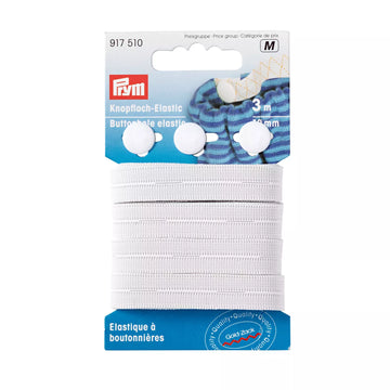 Prym Buttonhole Elastic - White