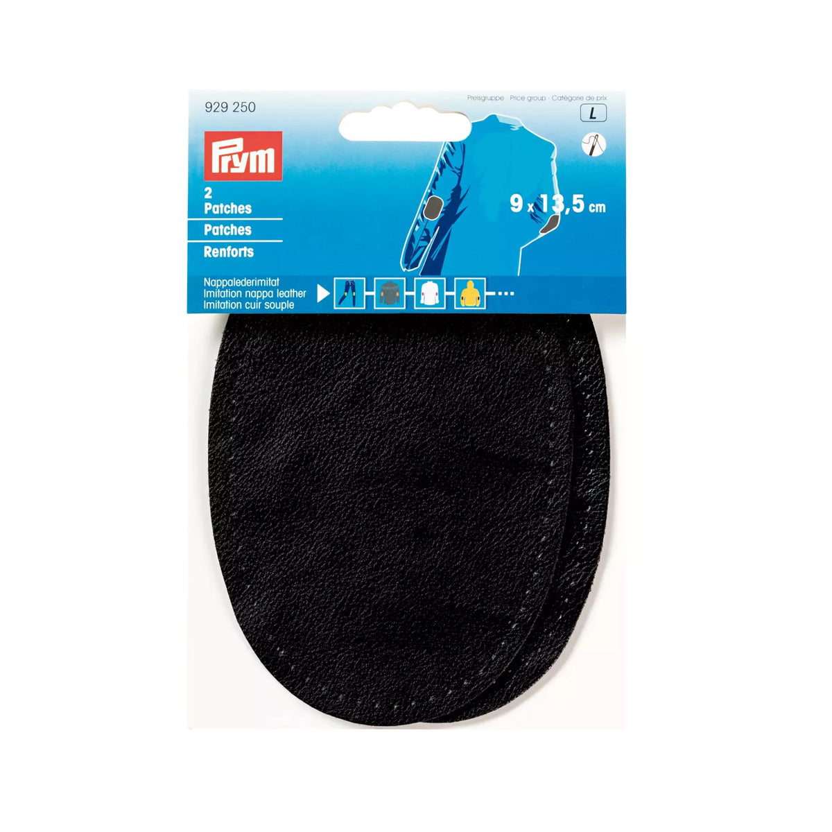 Prym Patches Imitation Nappa Leather - Black