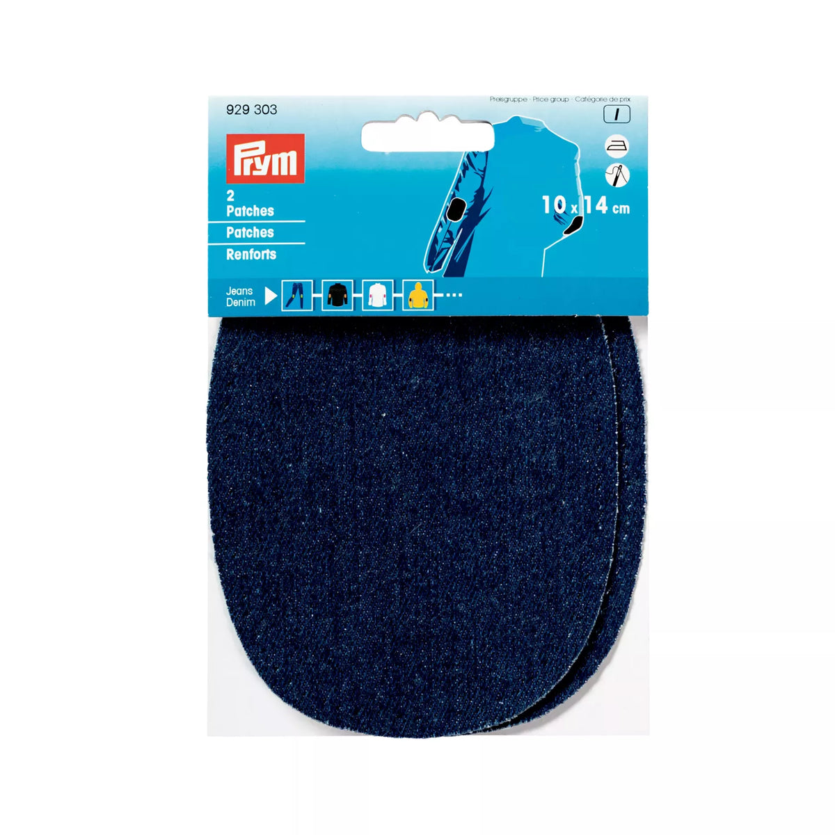 Prym Iron-On Denim Patches - Dark Blue