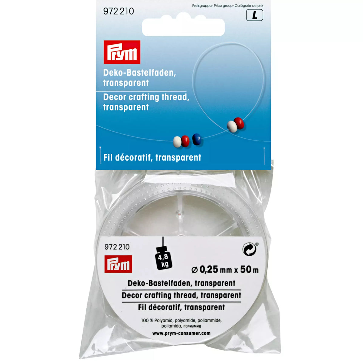Prym Decor Crafting Thread Transparent - 0.25 mm
