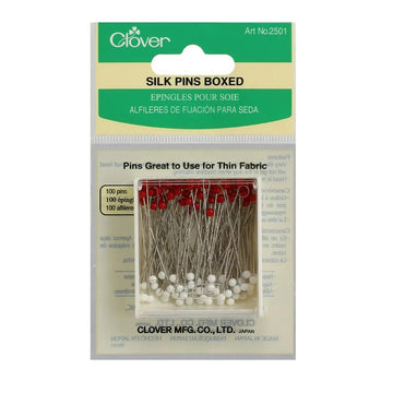 Clover Silk Pins (Boxed, 100-Count)