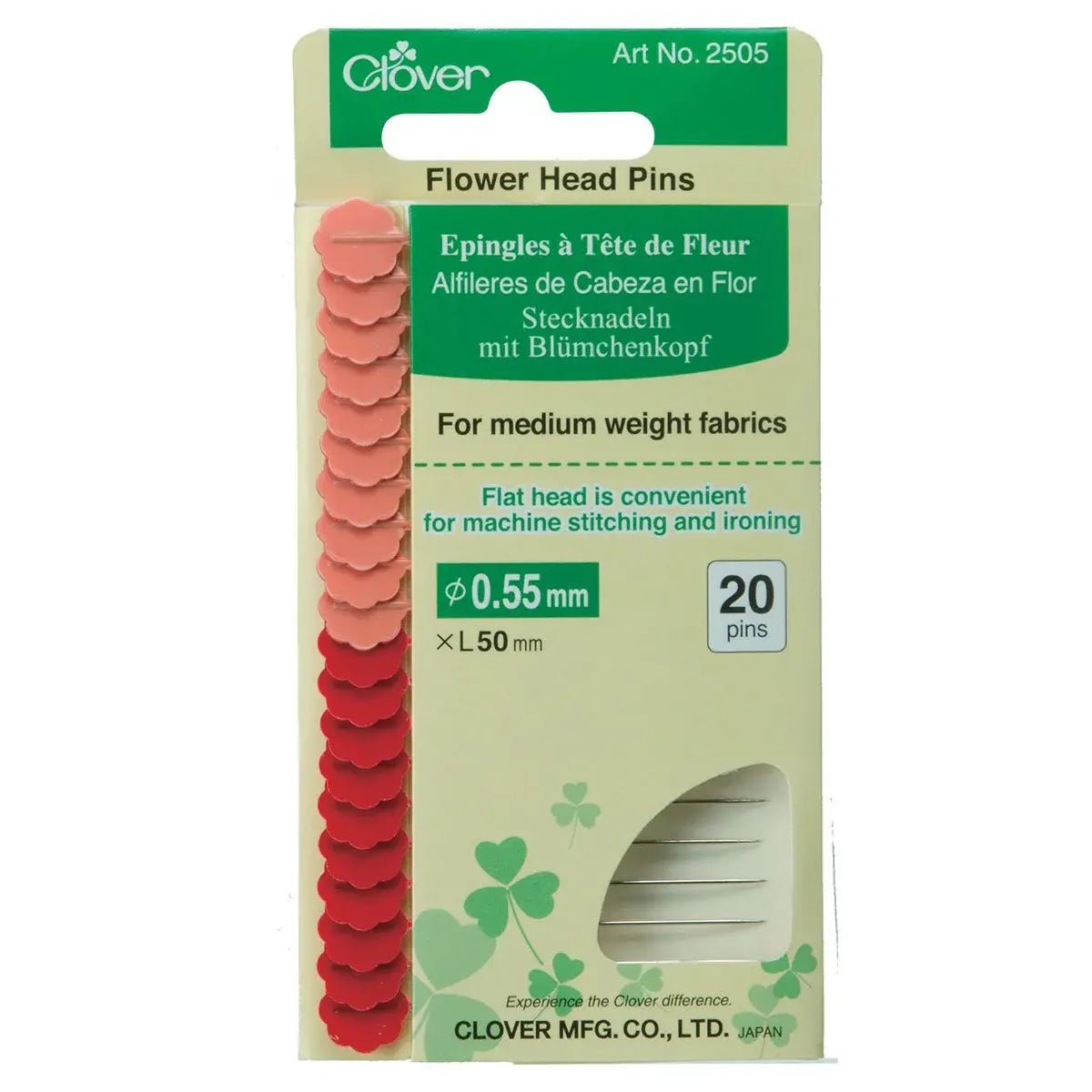 Clover Flower Head Pins (2505.1mm)
