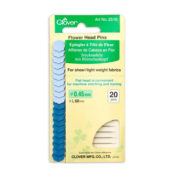 Clover Flower Head Pins (Fine, 20-Count)