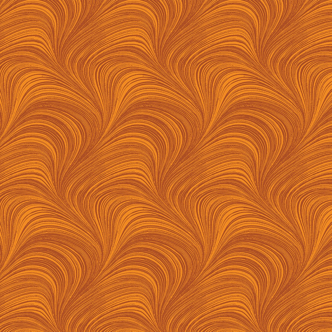 Wave Texture in Pumpkin quilting fabric by Benartex