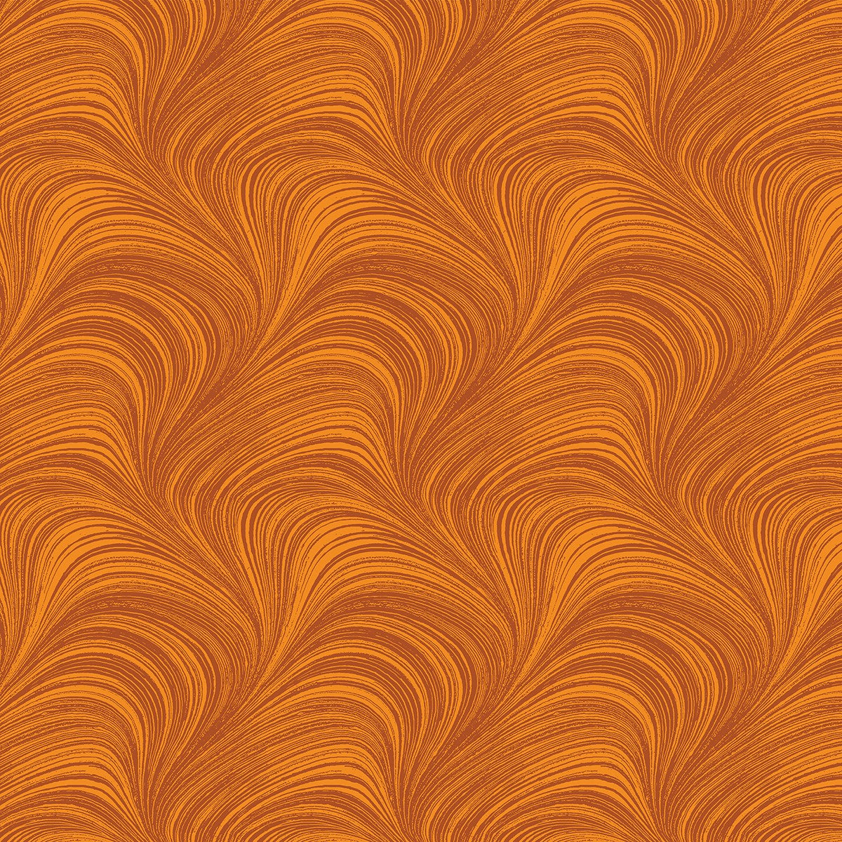 Wave Texture in Pumpkin quilting fabric by Benartex