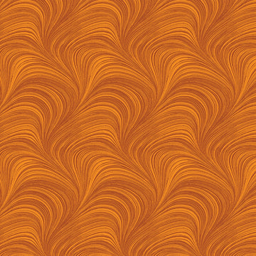 Wave Texture in Pumpkin quilting fabric by Benartex