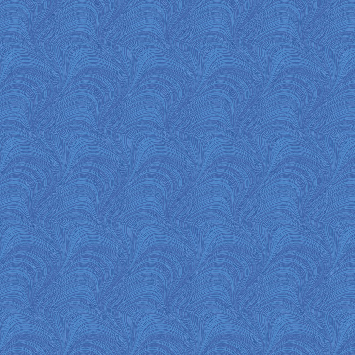 Wave Texture in Medium Blue quilting fabric by Benartex