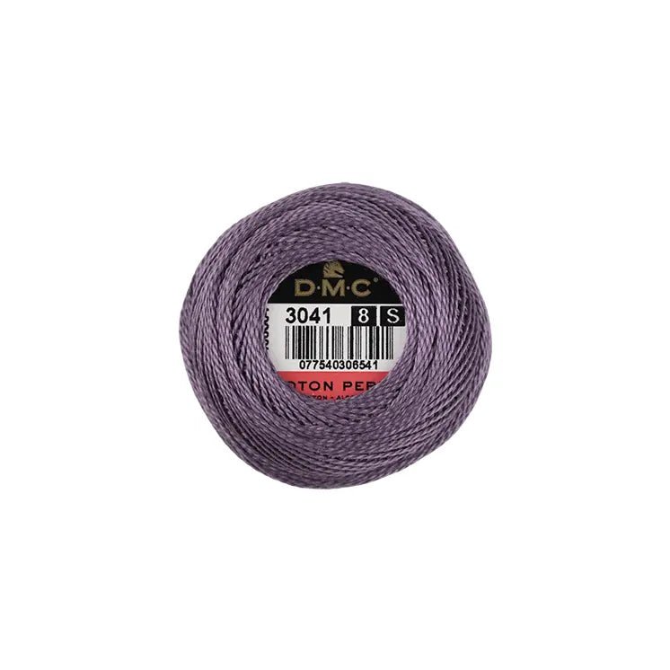 DMC Coton Perlé 8 Embroidery Thread (The Purple Shades) (3041)