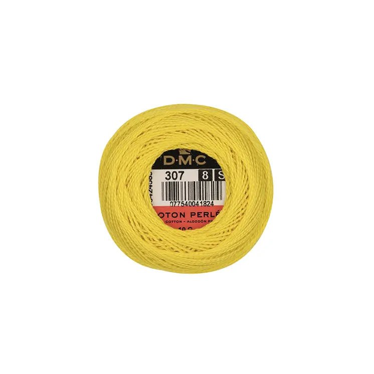 DMC Coton Perlé 8 Embroidery Thread (The Yellow Shades) (307)