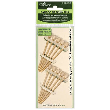 Clover Bamboo Marking Pins