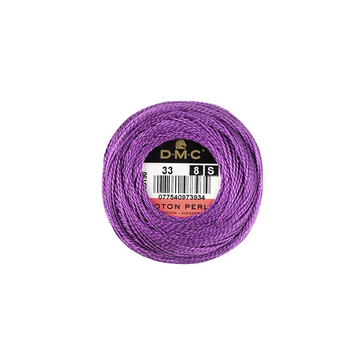 DMC Coton Perlé 8 Embroidery Thread (The Purple Shades) (211)