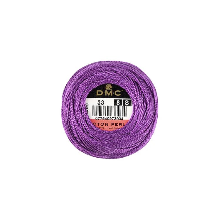 DMC Coton Perlé 8 Embroidery Thread (The Purple Shades) (33)
