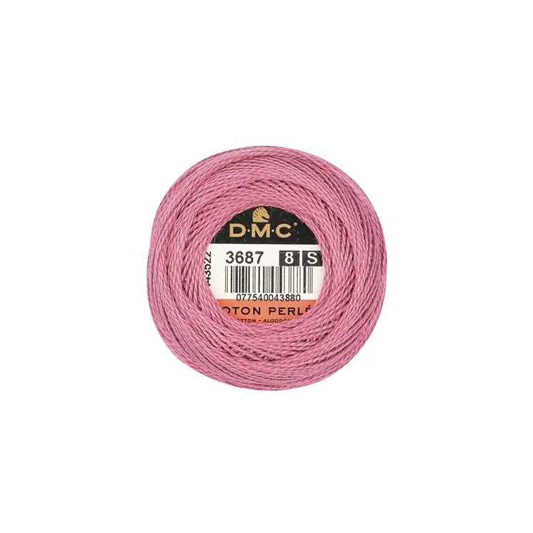 DMC Coton Perlé 8 Embroidery Thread (The Pink Shades) (3687)