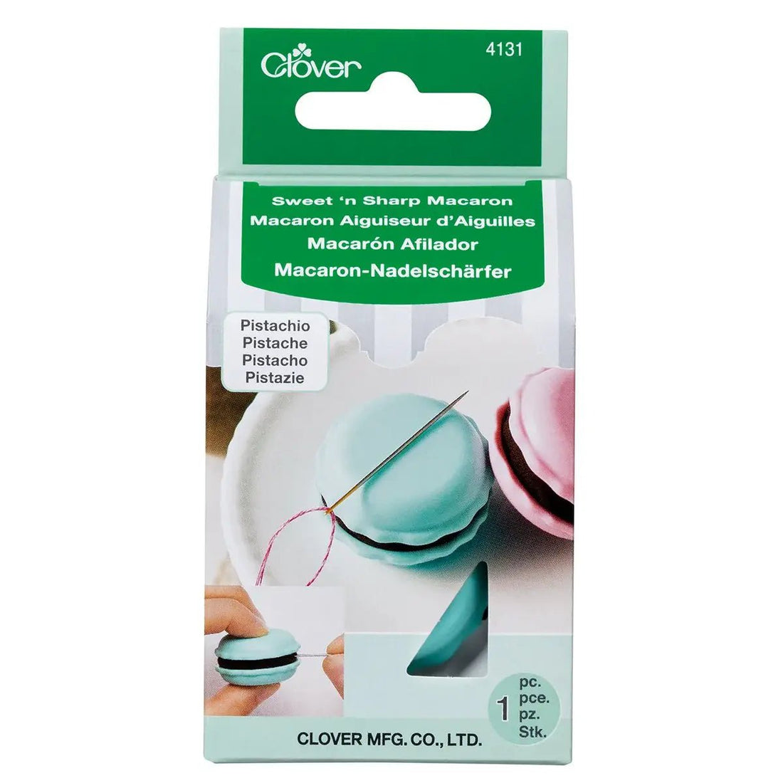 Clover Sweet'n Sharp Macaron Needle Holder & Sharpener
