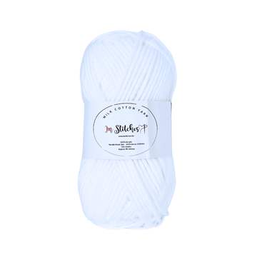 In Stitches Milk Cotton Yarn