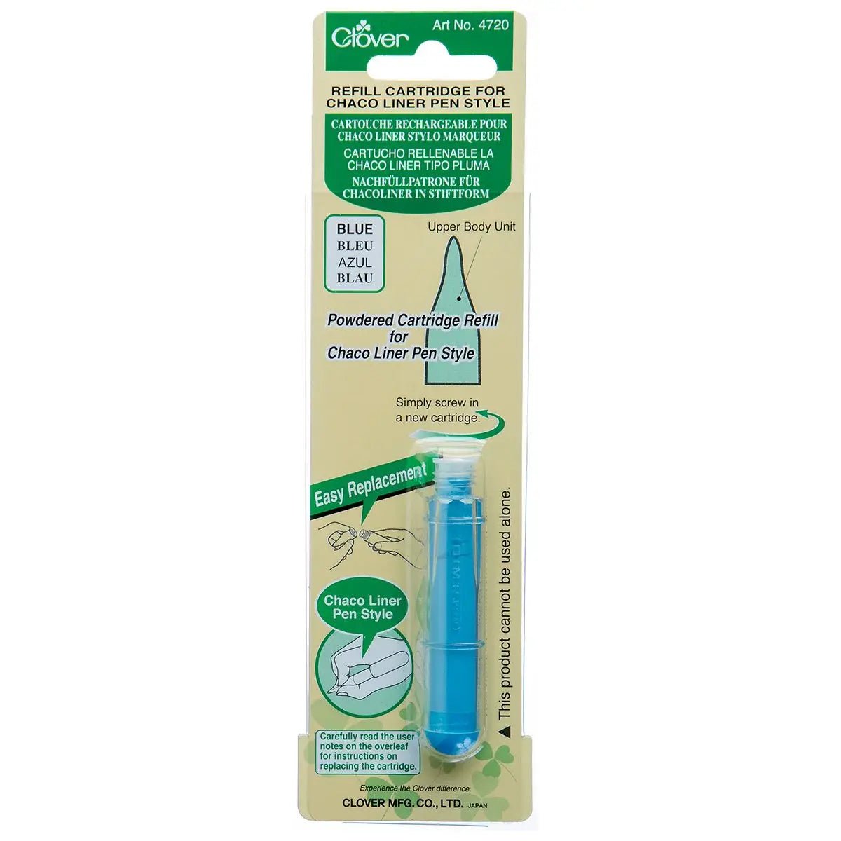 Clover Chaco Liner Pen Style Refill Cartridge