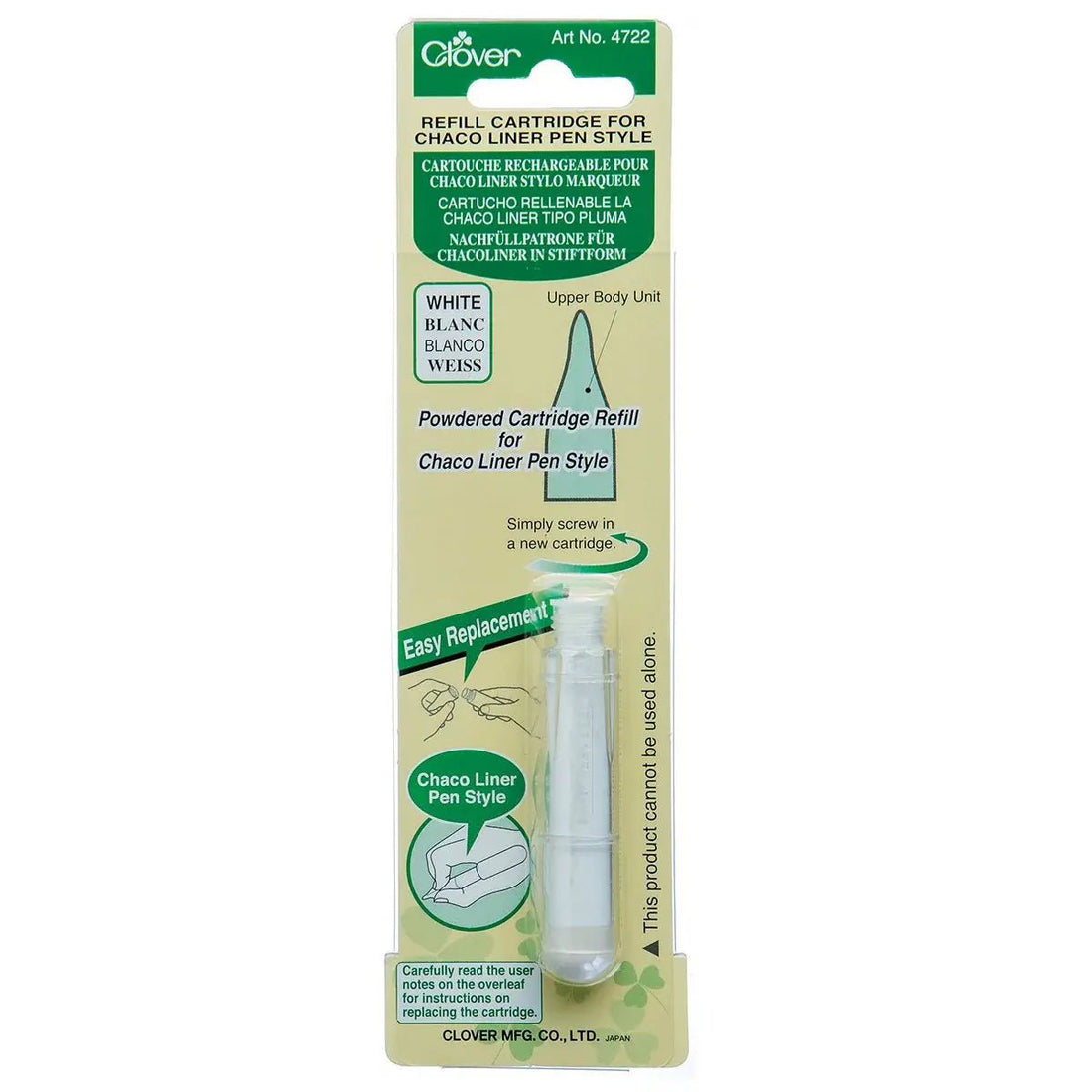 Clover Chaco Liner Pen Style Refill Cartridge