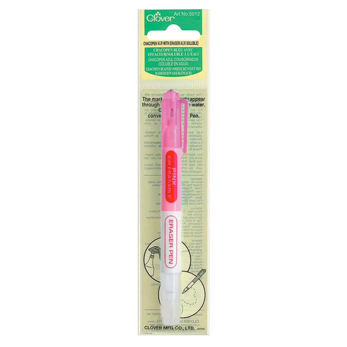 Clover Chacopen with Eraser (Pink / Air Erasable)