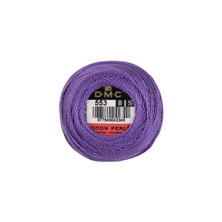 DMC Coton Perlé 8 Embroidery Thread (The Purple Shades) (553)
