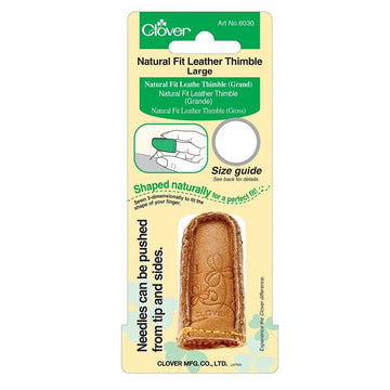 Clover Natural Fit Leather Thimble (Large)