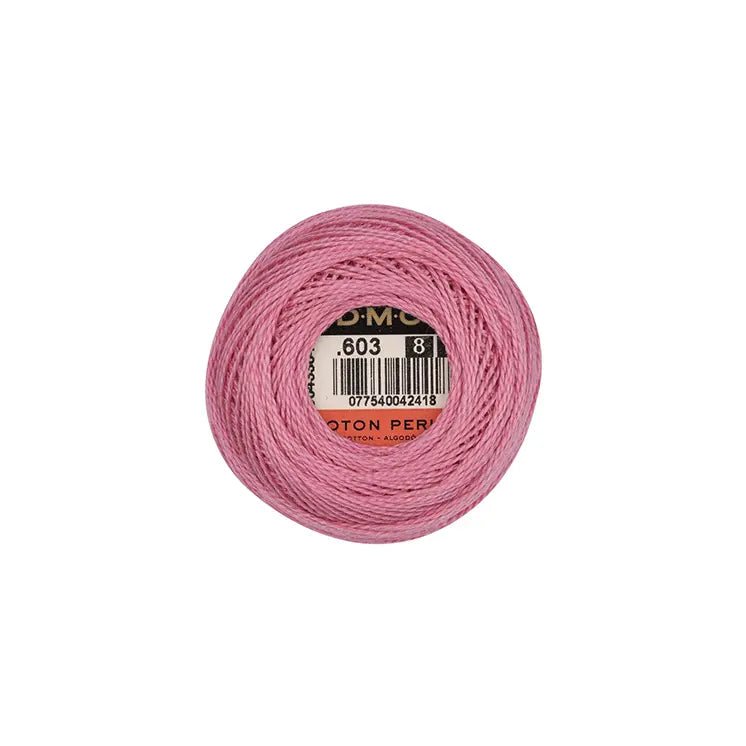 DMC Coton Perlé 8 Embroidery Thread (The Pink Shades) (603)