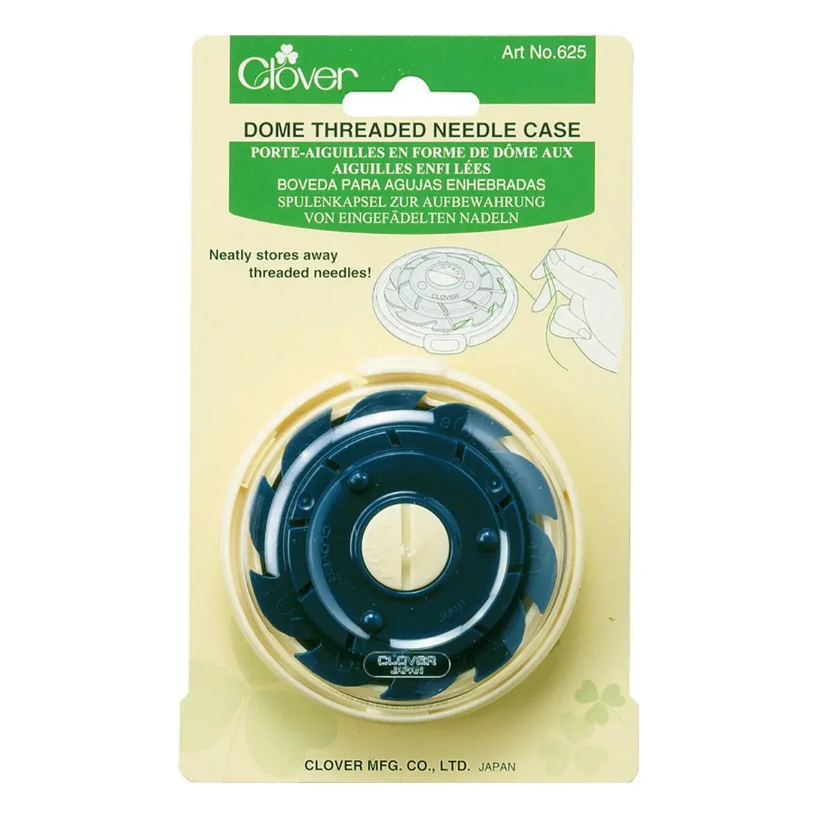 Clover Dome Threaded Needle Case
