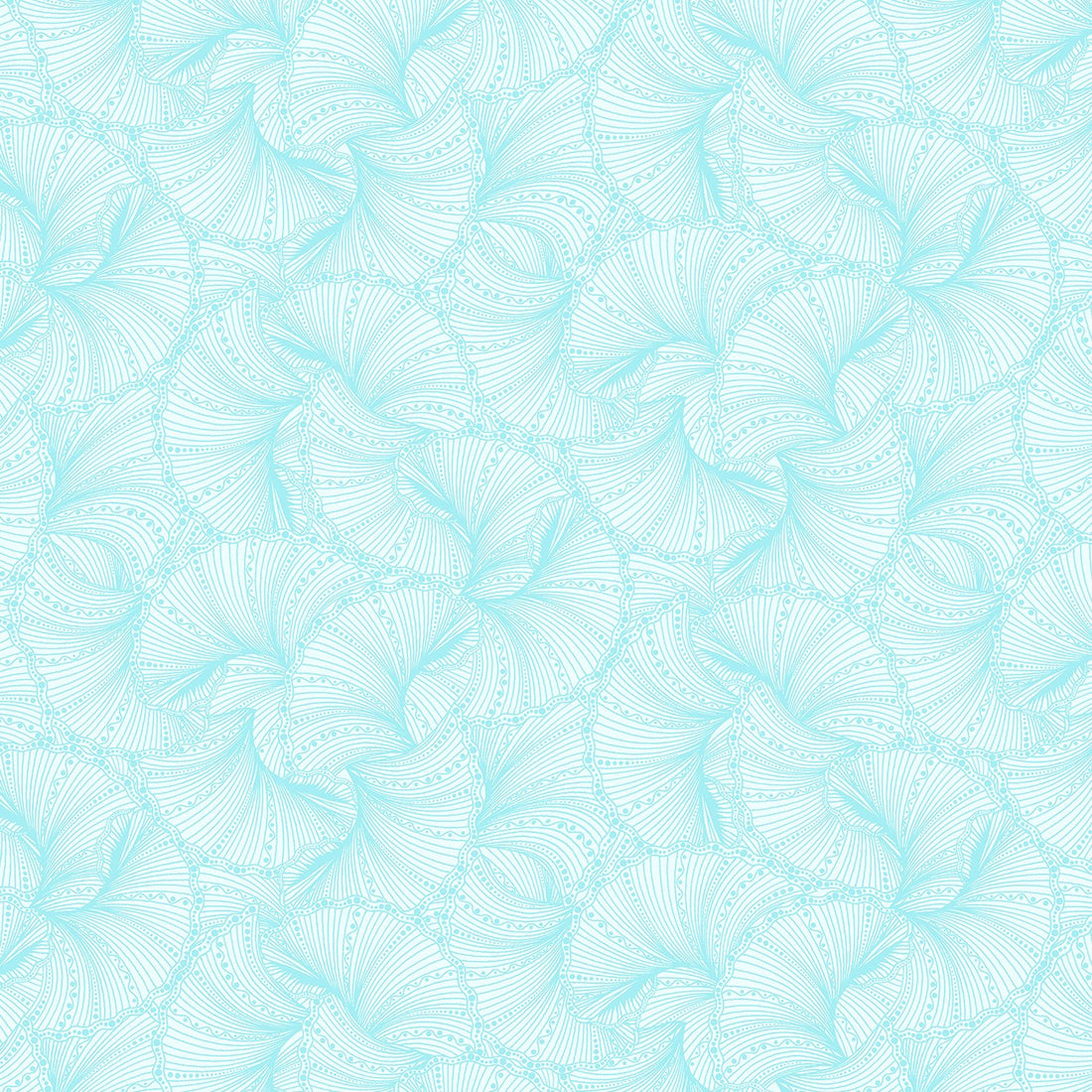Fanfare in Light Turquoise quilting fabric by Benartex