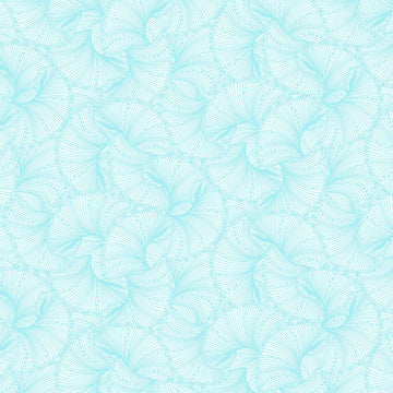 Fanfare in Light Turquoise quilting fabric by Benartex