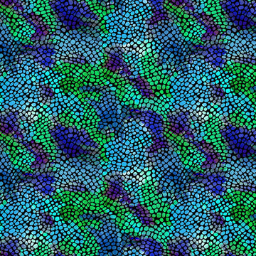 Magic in Blue/Multi quilting fabric by Benartex