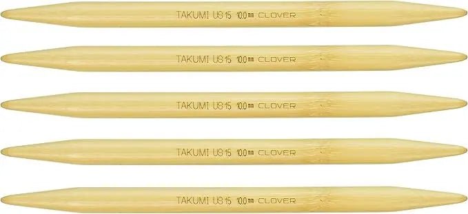 Clover Takumi Velvet 7" Double-Pointed Knitting Needles (#15)