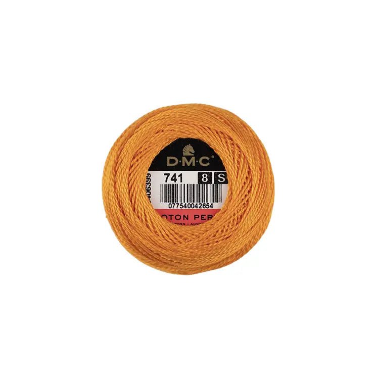 DMC Coton Perlé 8 Embroidery Thread (The Orange Shades) (742) - In Stitches